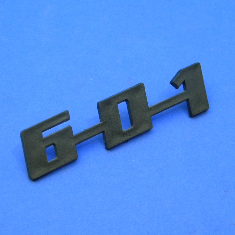 Schriftzug "601", Plaste, Trabant 601